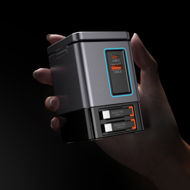 Logo trade advertising products picture of: Urban Vitamin Sacramento 105W GAN charger+retractable cables