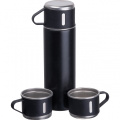 Insulated bottle set ICELAND, black