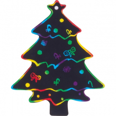 Logo trade promotional merchandise photo of: Scratch-off Christmas ornaments SOUTH POLE