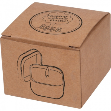 Logo trade advertising products image of: Candle in tin PRAGUE