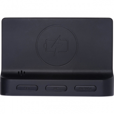 Logo trade promotional products image of: Alarm Clock and Wireless Charger ADELAIDE