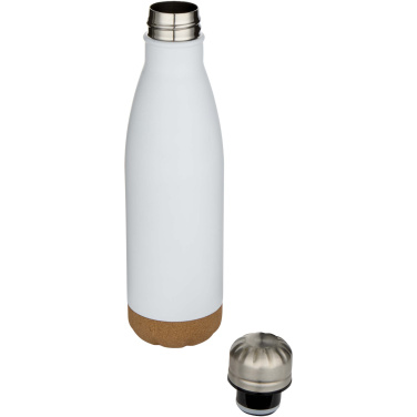 Logotrade promotional gift picture of: Cove 500 ml double wall vacuum insulated stainless steel water bottle with cork details
