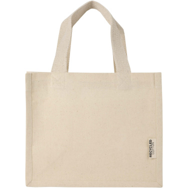 Logo trade advertising products picture of: Odessa 220 g/m² GRS recycled cotton mini gusset tote bag 9L