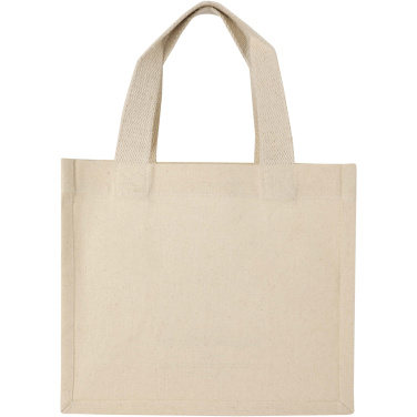 Logo trade promotional giveaway photo of: Odessa 220 g/m² GRS recycled cotton mini gusset tote bag 9L