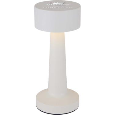 Logo trade business gifts image of: Aludra rechargeable dimmable table lamp with 3 light modes