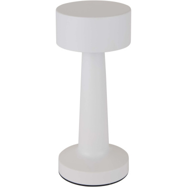 Logo trade promotional merchandise photo of: Aludra rechargeable dimmable table lamp with 3 light modes