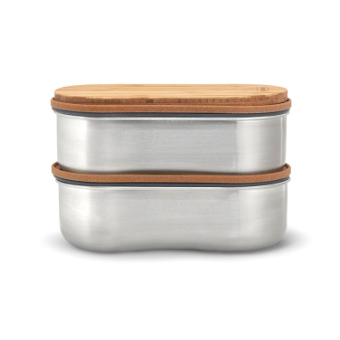 Logo trade promotional items picture of: Black+Blum Stainless Steel Double Bento Box