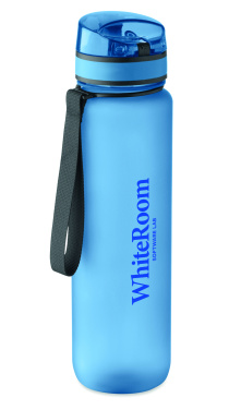 Logo trade promotional merchandise image of: Sports water bottle RPET 1L