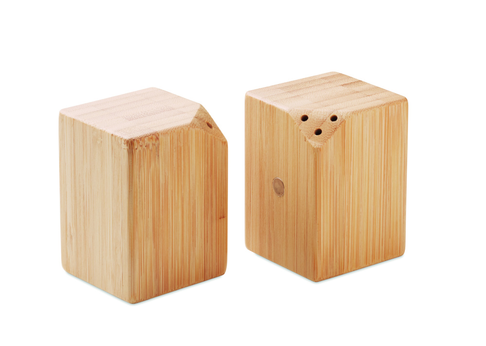 Logotrade promotional item picture of: Bamboo salt & pepper set