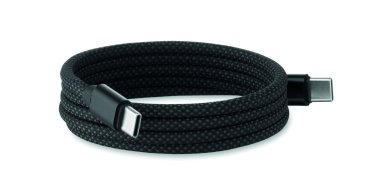 Logotrade corporate gift image of: Braided magnetic cable in RPET