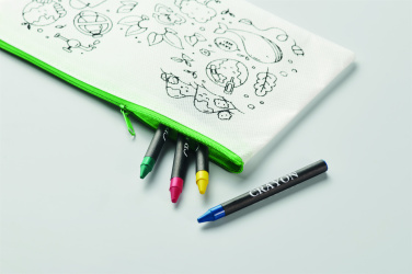 Logotrade promotional gift image of: Pencil case with 4 crayons
