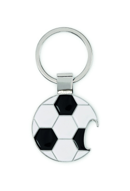 Logotrade business gift image of: Football keyring with opener