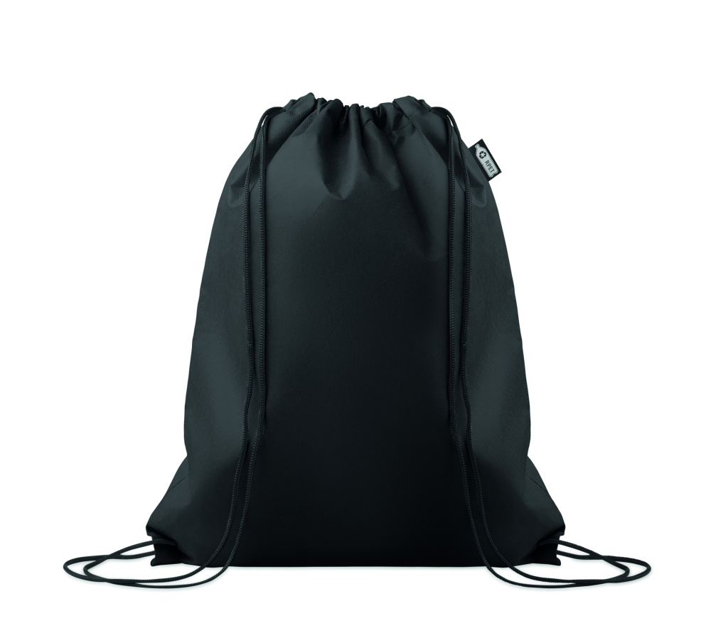 Logo trade promotional gifts picture of: Drawstring bag RPET non-woven