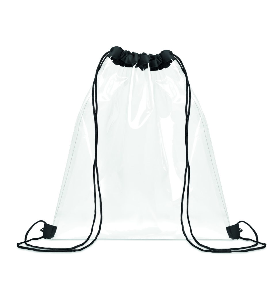 Logotrade advertising product picture of: Transparent drawstring bag