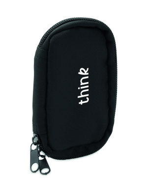 Logo trade promotional giveaways image of: Key case in 300D RPET