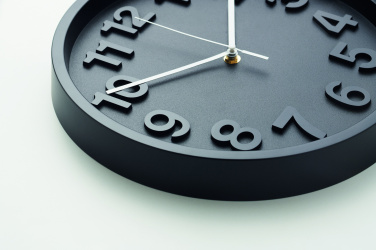 Logo trade promotional giveaways image of: Wall clock in PP