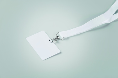 Logo trade promotional giveaway photo of: Lanyard badge 54 x 86mm