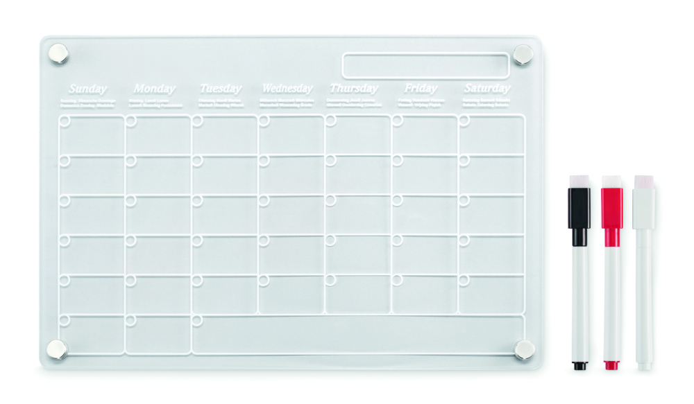 Logotrade promotional item image of: Magnetic acrylic planner