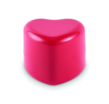 Logo trade promotional giveaways image of: Heart shape vegan lip balm