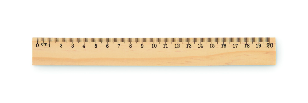 Logotrade promotional item picture of: Wooden ruler 20cm