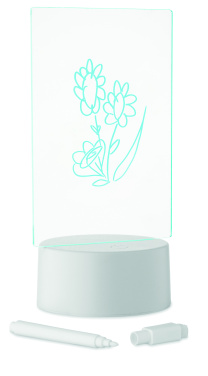 Logo trade promotional giveaways image of: Light-up LED memo board