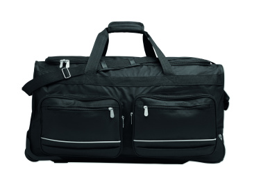 Logo trade promotional merchandise photo of: Duffle bag trolley 600D RPET