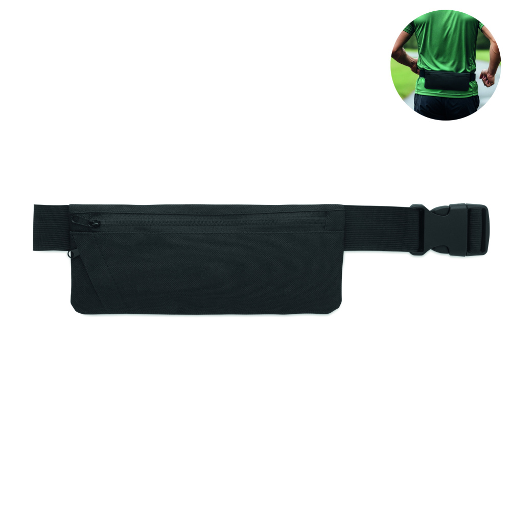 Logotrade promotional product image of: Sports waist bag 600D RPET