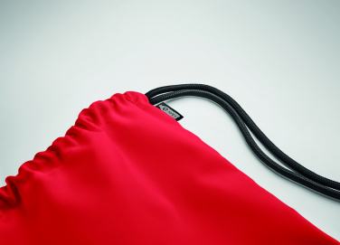 Logo trade promotional merchandise photo of: Large drawstring bag 300D RPET