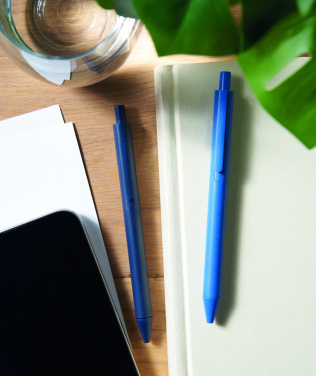 Logo trade promotional gifts picture of: Wheat Straw/ABS push type pen