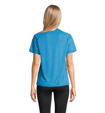 Logo trade promotional gifts image of: VORTEX WOMEN RAGLAN T-SHIRT