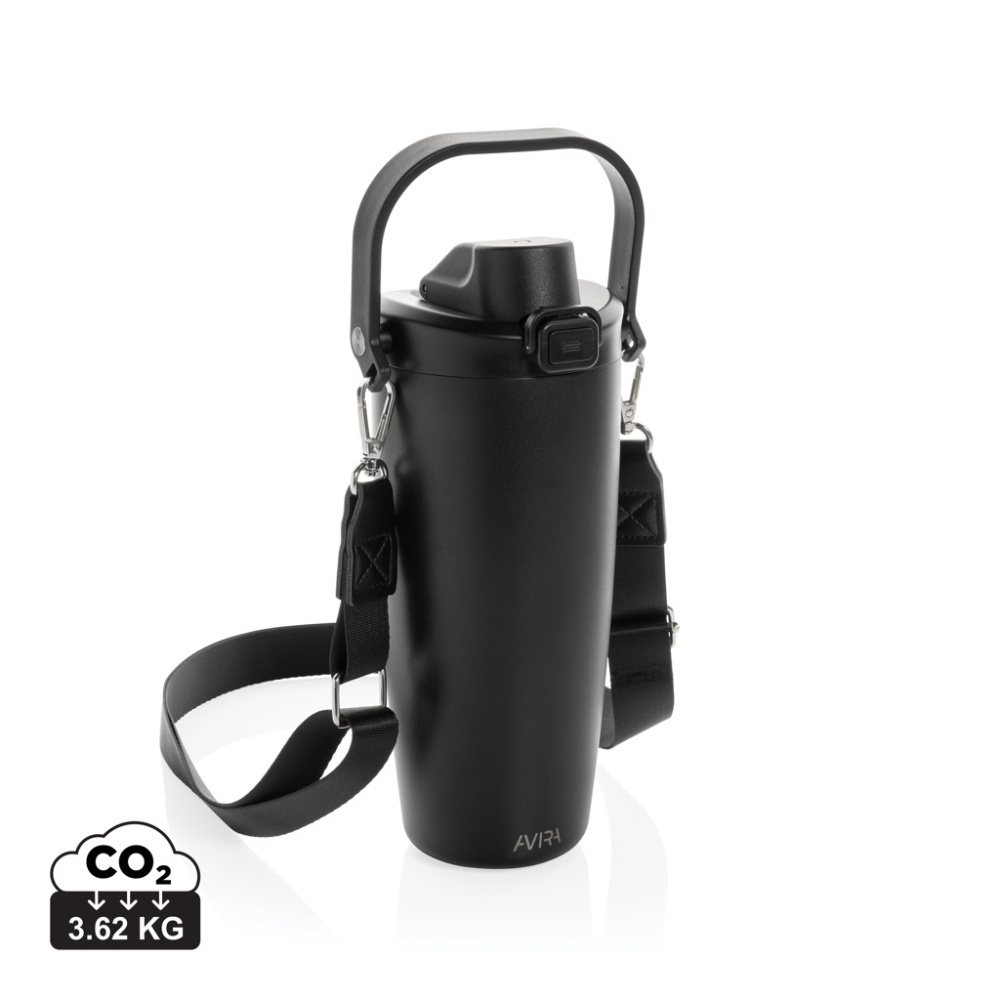 Logotrade promotional merchandise image of: Avira Ayala RCS re-steel duosip lockable crossbody tumbler