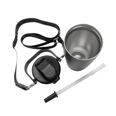 Logotrade advertising product image of: Avira Ayala RCS re-steel duosip lockable crossbody tumbler