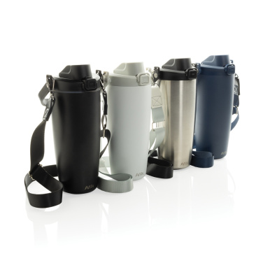 Logo trade corporate gift photo of: Avira Ayala RCS re-steel duosip lockable crossbody tumbler