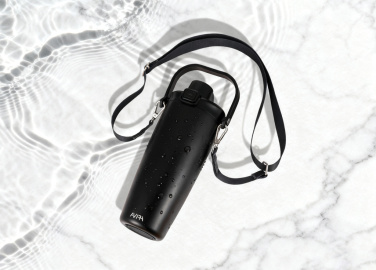 Logotrade promotional item image of: Avira Ayala RCS re-steel duosip lockable crossbody tumbler