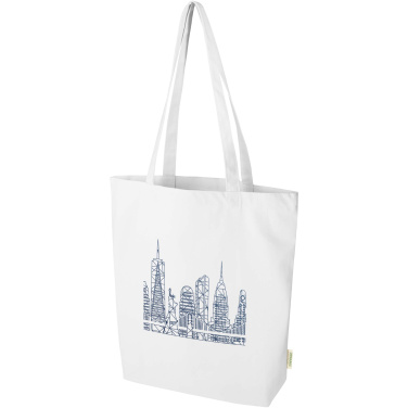 Logo trade advertising products picture of: Odisha 180 g/m² OCS organic wide bottom tote bag 11L