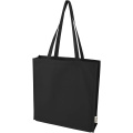 Odisha 180 g/m² OCS organic full gusset tote bag 14L, Black