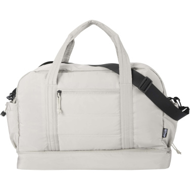 Logo trade business gift photo of: Puffer GRS recycled duffel bag with insulated bottom 30L