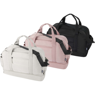 Logotrade advertising product picture of: Puffer GRS recycled duffel bag with insulated bottom 30L