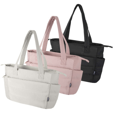 Logotrade promotional product picture of: Puffer 15.6" GRS recycled laptop tote bag 18L