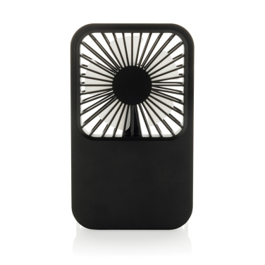 Logo trade promotional items image of: Aervina RCS recycled plastic re-chargeable desk fan