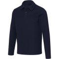 Apollo long sleeve unisex polo, Navy