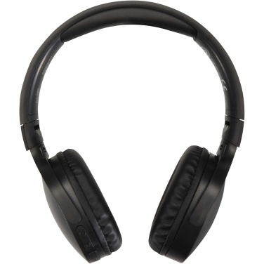 Logo trade promotional giveaways image of: Ancha recycled plastic over-ear wireless Bluetooth® headset