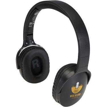 Logo trade promotional gifts image of: Ancha recycled plastic over-ear wireless Bluetooth® headset