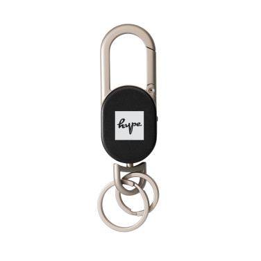 Logo trade promotional merchandise image of: Keyfinder Dual keychain with worldwide locating