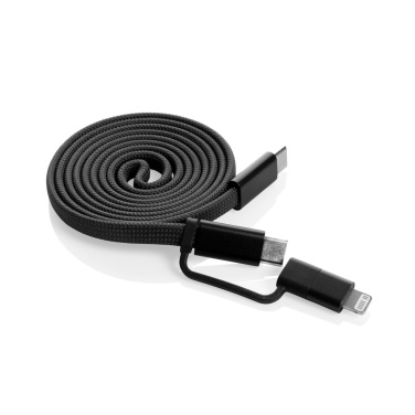 Logo trade advertising product photo of: Arc RCS recycled Ultra-thin 60W 2 in 1 magnetic cable