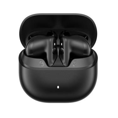 Logo trade promotional merchandise photo of: Urban Vitamin Santa Clara RCS plastic ENC earbuds