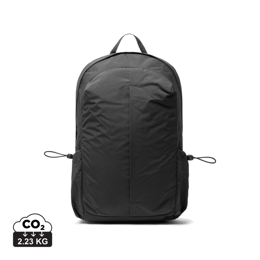 Logotrade advertising product image of: KENTO URBAN RCS recycled nylon 15.6 inch Backpack with front