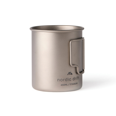 Logo trade promotional gifts image of: Nordic Drift Trail Ultra Light Titanium 450ml Cup