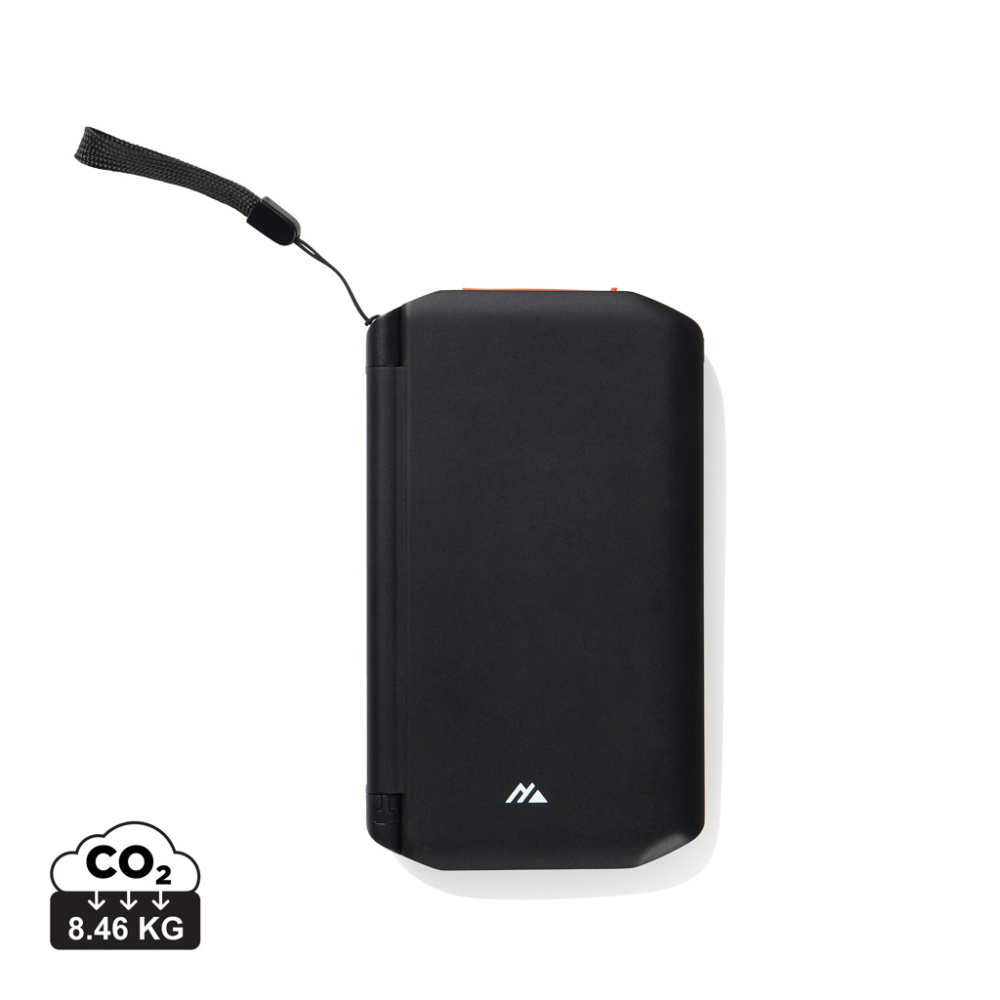 Logo trade business gift photo of: Nordic Drift Titan 10.000mAh solar powerbank with 3 panels