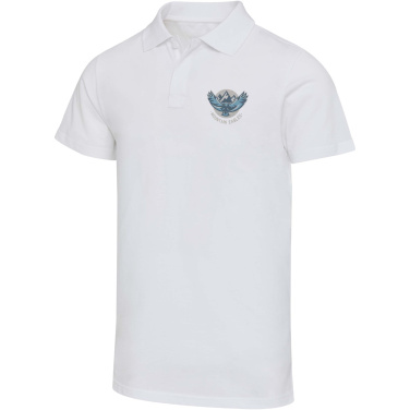 Logo trade promotional merchandise image of: Graphite 180 g/m² short sleeve unisex OCS organic polo